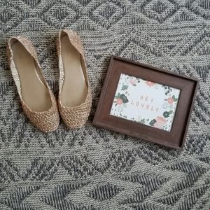 Jelly shoes! Sparkling rose gold!